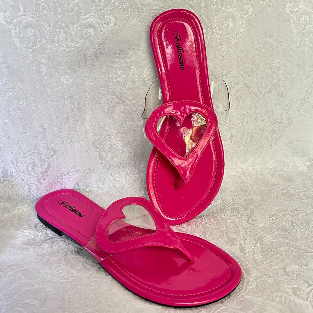 Bellisimo Heart Cutout Sandals Womens 8